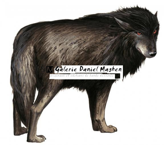 loup - Bruno Brucero - Acrylique - 1582