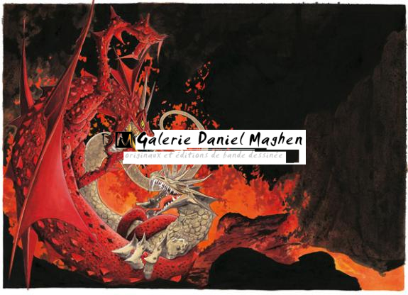 dragon rouge vs dragon brun - Bruno Brucero - Acrylique - 1589