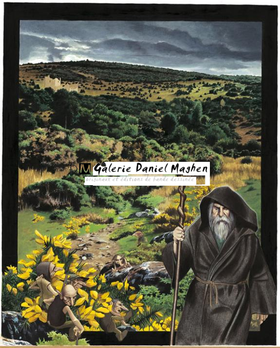 Illustration originale, Merlin - Bruno Brucero - Acrylique - 1592