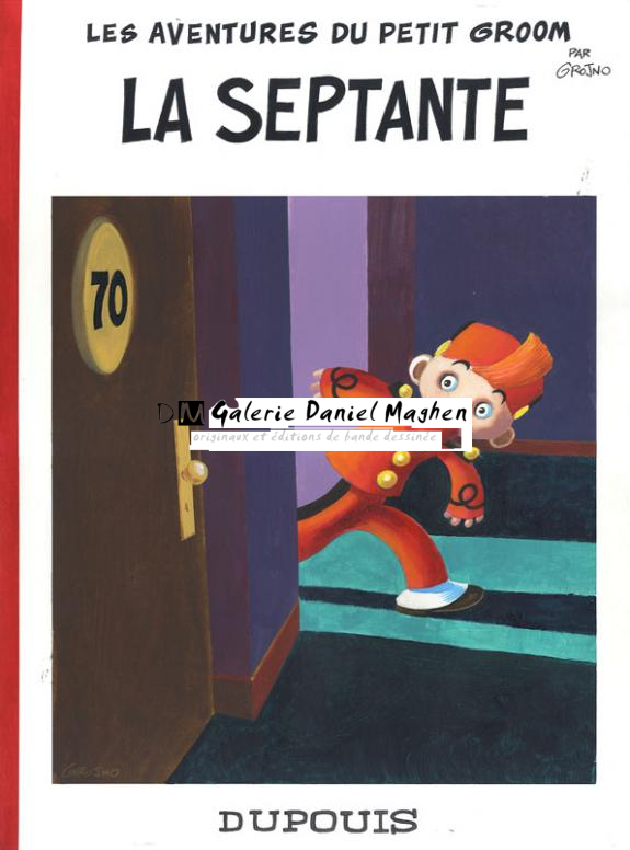 spirou la septante - Olivier O'Groj - Gouache sur papier - 1599