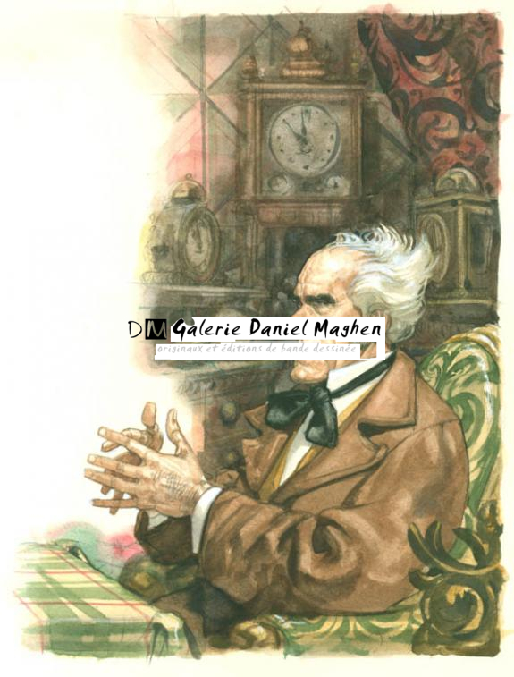 The time machine-revue Genios collection Grands classiques - Ignacio Noé - Aquarelle sur papier - 1618