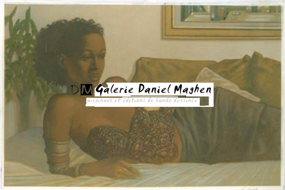 femme étendue - Didier Eberoni - 1804