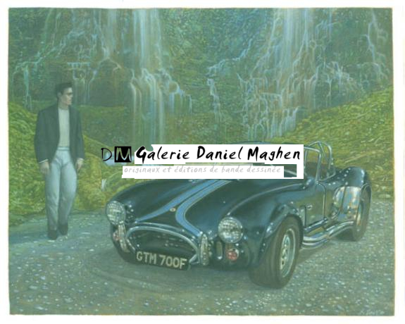 voiture - Didier Eberoni - Gouache sur papier - 1806