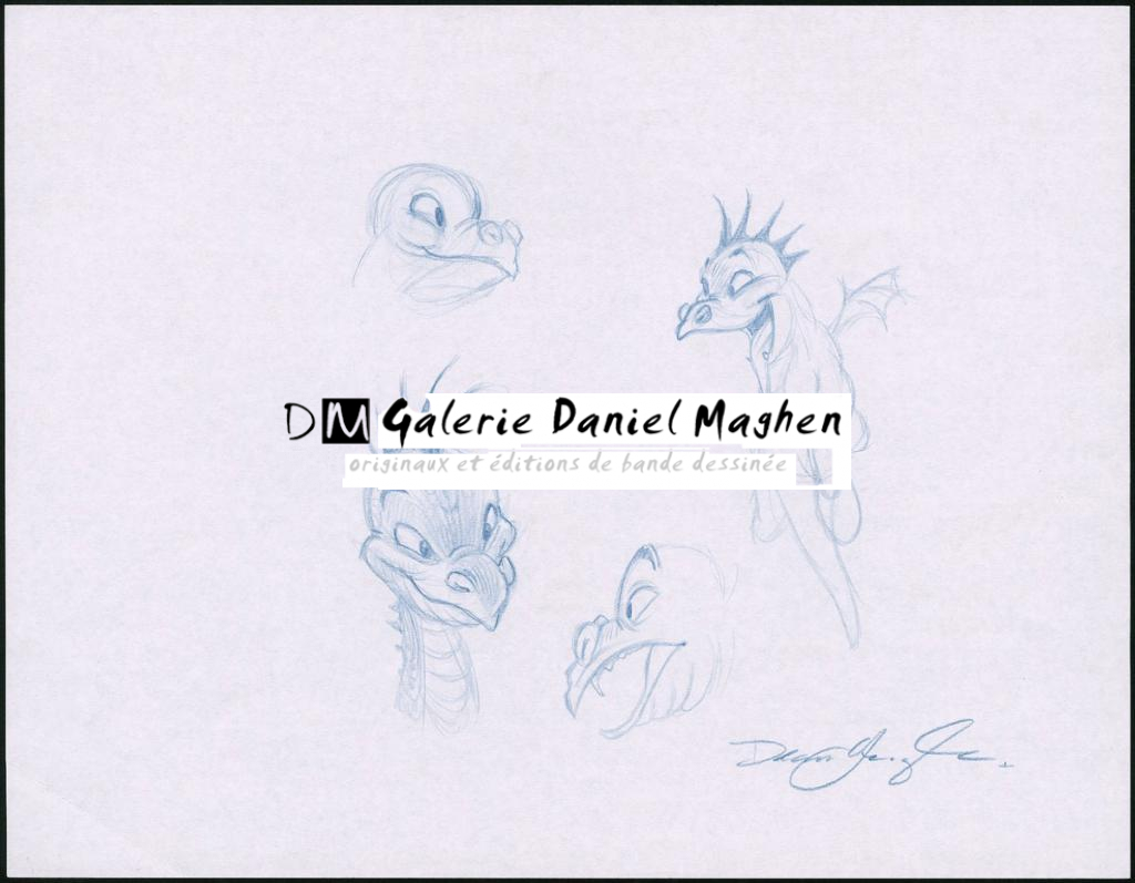 dragon - Dean Yeagle - Crayon de couleur sur papier - 1695