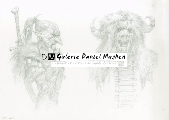 gobelins - Adrian Smith - Mine de plomb sur papier - 1707