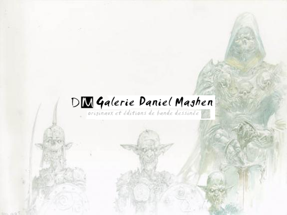 armée des morts - Adrian Smith - Aquarelle et mine de plomb sur papier - 1708