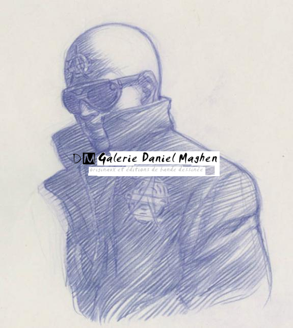 étude de perso - Didier Eberoni - Crayon de couleur sur papier - 1813