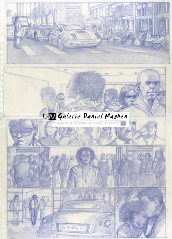 étude prépa p09 - Didier Eberoni - Crayon de couleur sur papier - 1815