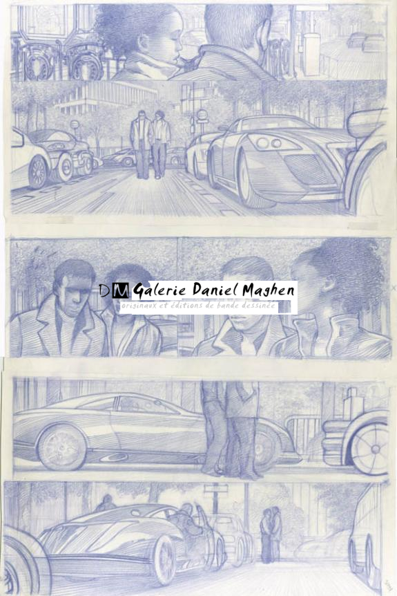 étude prépa p10 - Didier Eberoni - Crayon de couleur sur papier - 1816