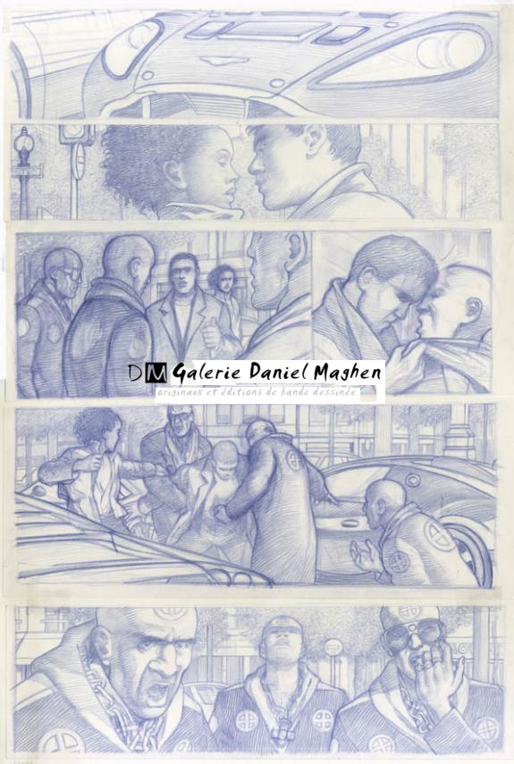 étude prépa p11 - Didier Eberoni - Crayon de couleur sur papier - 1817