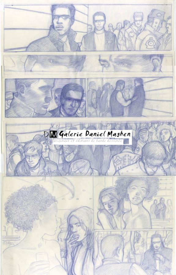 étude prépa p21 - Didier Eberoni - Crayon de couleur sur papier - 1819