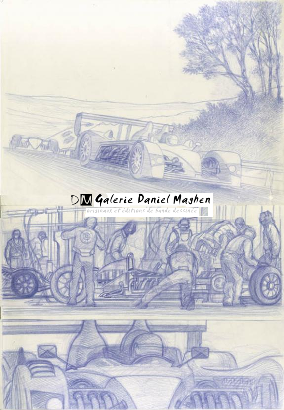 étude prépa p28 - Didier Eberoni - Crayon de couleur sur papier - 2117