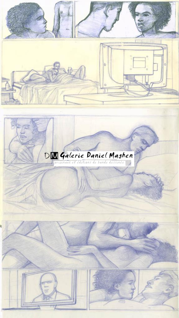 étude prépa p37 - Didier Eberoni - Crayon de couleur sur papier - 1822