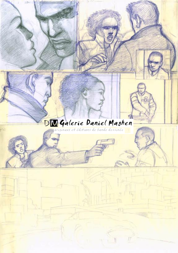 étude prépa p53 - Didier Eberoni - Crayon de couleur sur papier - 1824