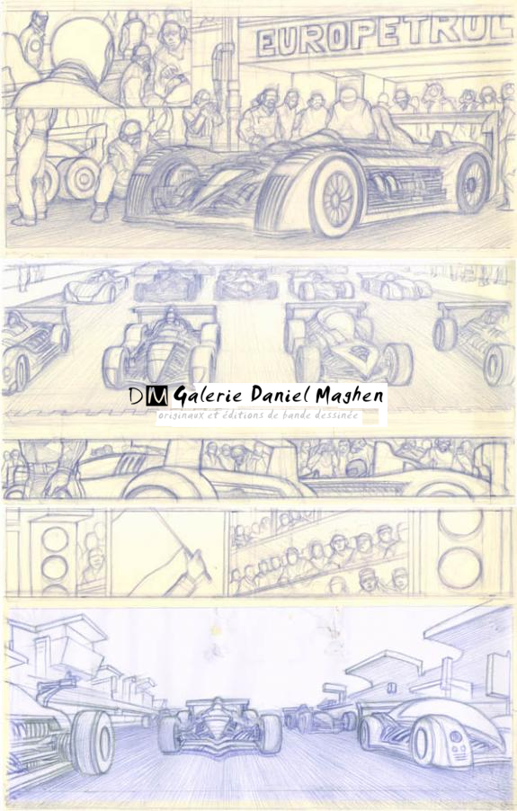 étude prépa p58 - Didier Eberoni - Crayon de couleur sur papier - 1826