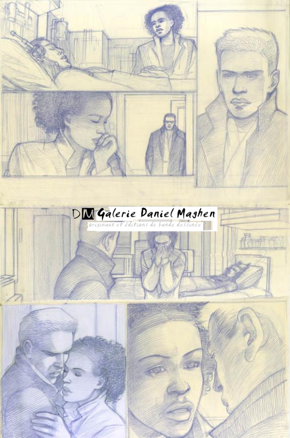 étude prépa p52 - Didier Eberoni - Crayon de couleur sur papier - 1828