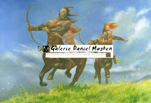 centaures - Adrian Smith - Huile - 1710