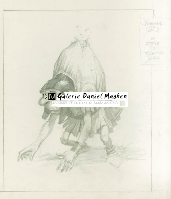 bossu - Olivier Ledroit - Mine de plomb sur papier - 1696