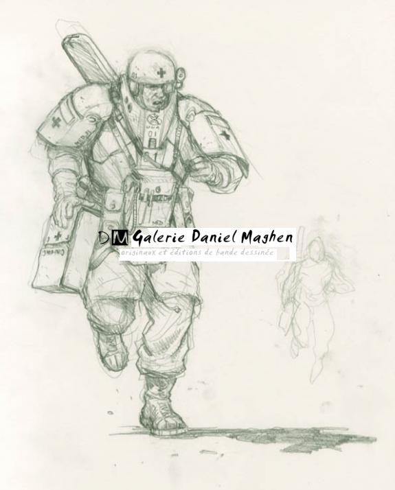 infirmier - Karl Kopinski - Mine de plomb sur papier - 1754