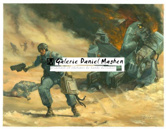 tank feu - Karl Kopinski - Huile - 1755