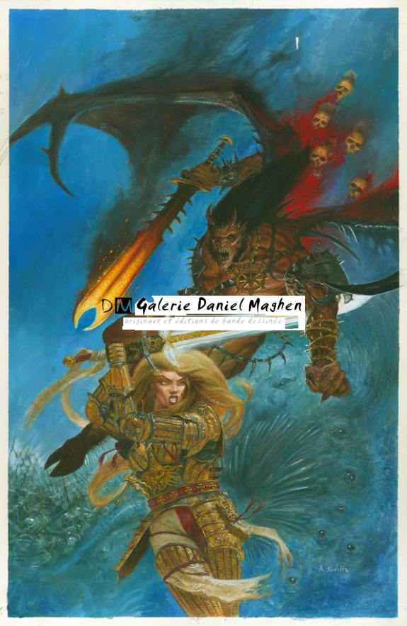 Novel cover - Adrian Smith - Acrylique - 1719