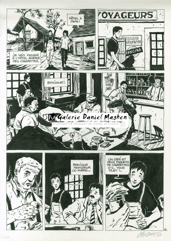 p76 - Christophe Chabouté - Encre de Chine - 1730