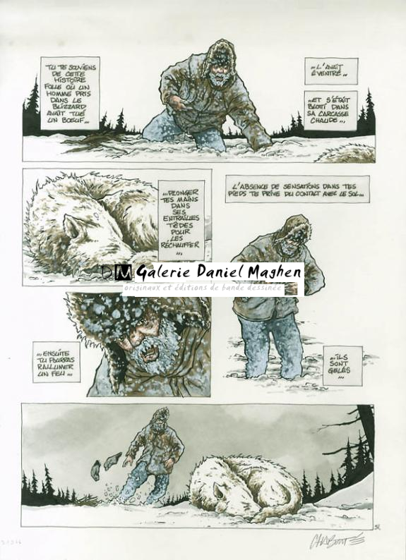 p51 - Christophe Chabouté - Aquarelle et encre de Chine sur papier - 1733