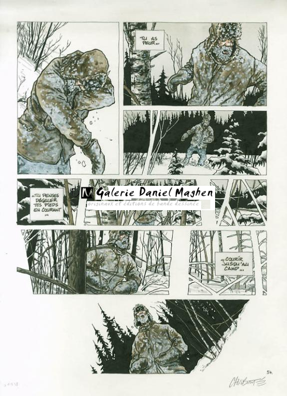 p54 - Christophe Chabouté - Aquarelle et encre de Chine sur papier - 1872