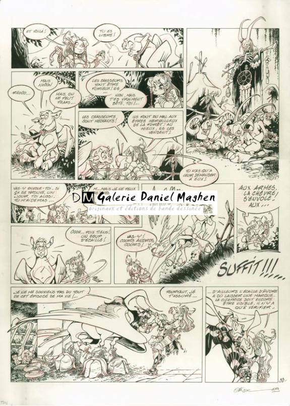 Planche originale - Crisse - Encre de Chine et crayon de couleur sur papier - 1780