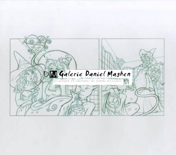 p19 A et B - Ood Serrière - Mine de plomb et crayon de couleur - 1843