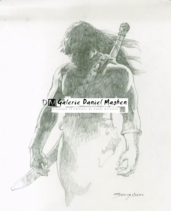 Conan - San Julian - Mine de plomb sur papier - 4829