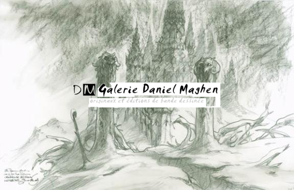 Le Wallhalla pour cahier  d'esquisse - Gwendal Lemercier - Mine de plomb sur papier - 1881