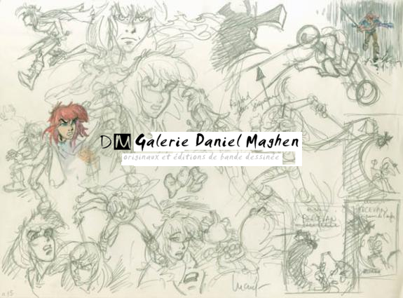 Recherche pour couverture - Philippe Luguy - Mine de plomb sur papier - 1889