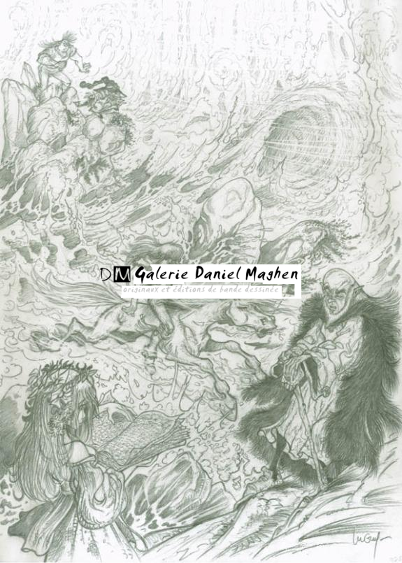 Essai pour couverture - Philippe Luguy - Mine de plomb sur papier - 1891