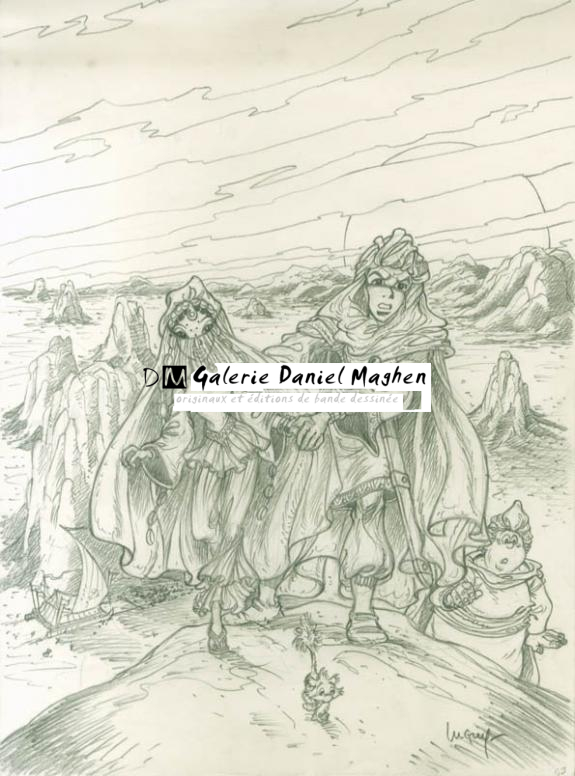 Dessin pour TT - Philippe Luguy - Mine de plomb sur papier - 1892