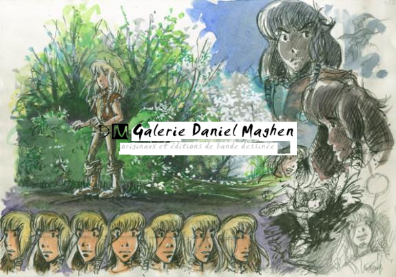 Recherche de personnage - Philippe Luguy - Encre de couleur et mine de plomb sur papier - 1896