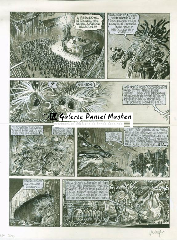 Album collectif sur la ville de Le Locle - Philippe Luguy - Encre de Chine et lavis sur papier - 1903