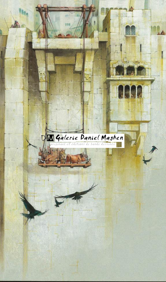 Ascenseur de forteresse - Guillermo Gonzalez - Pastel sur papier - 2023