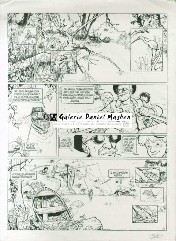 p51 + bleu - Olivier Berlion - Encre de Chine - 1918