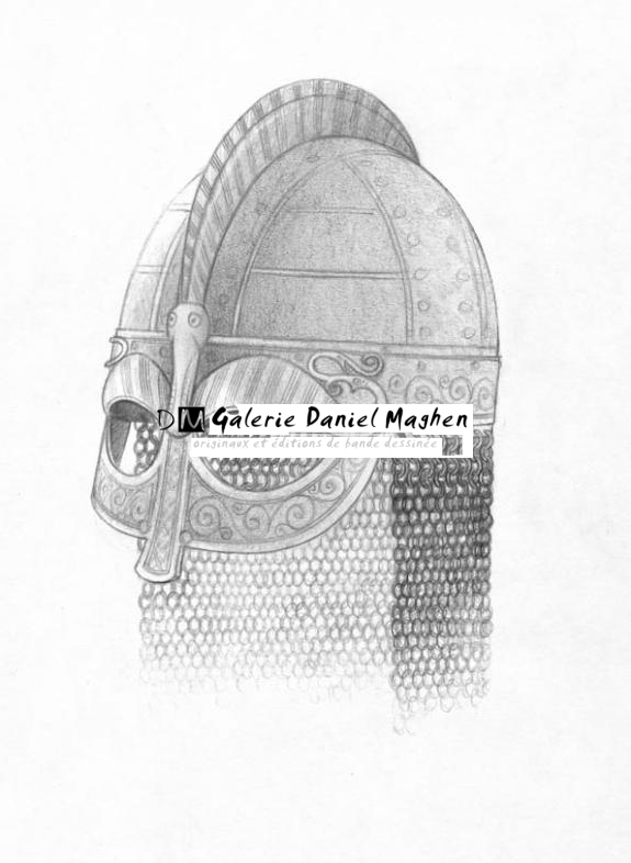 Casque - Erlé Ferronnière - Mine de plomb sur papier - 2031