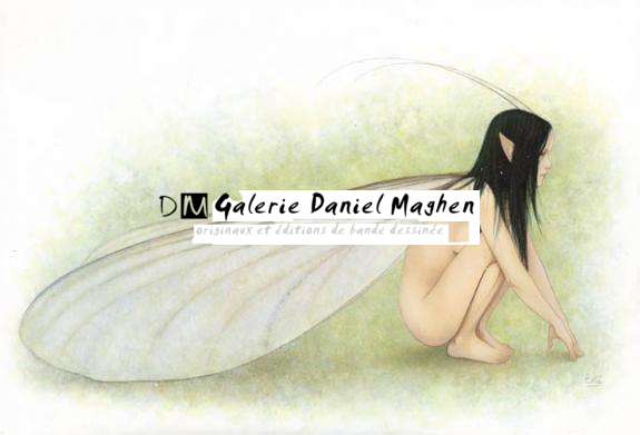 Fée accroupie - Erlé Ferronnière - Acrylique - 2037