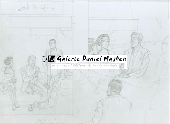 Cases - Chantal De Spiegeleer - Mine de plomb sur papier - 1977