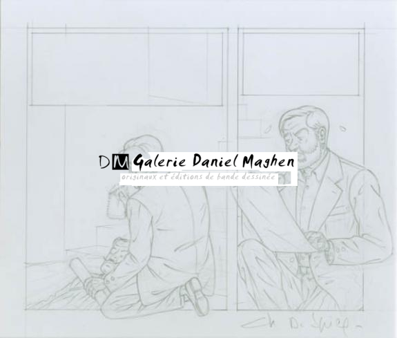 Cases Mortimer - Chantal De Spiegeleer - Mine de plomb sur papier - 1980