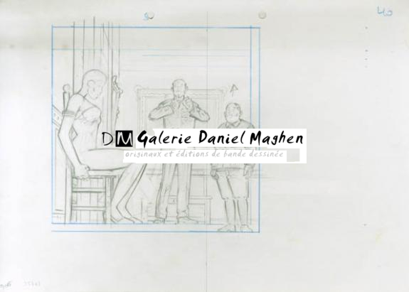 Crayonné 40 - René Sterne - Mine de plomb sur papier - 1983