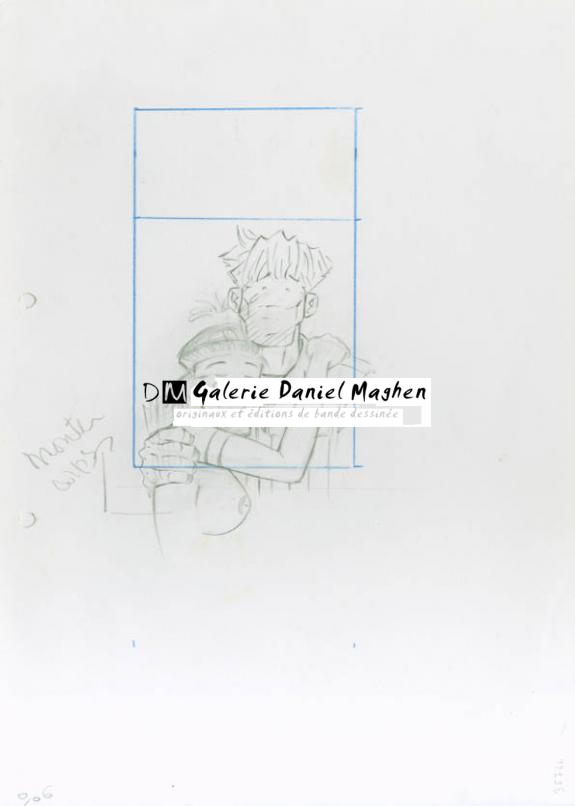 Crayonné 46 - René Sterne - Mine de plomb sur papier - 1984