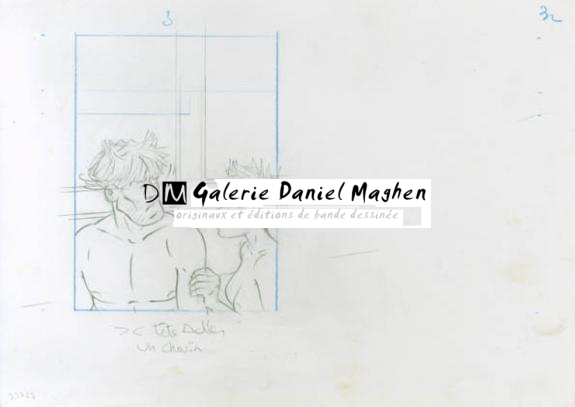 Crayonné 32 - René Sterne - Mine de plomb sur papier - 1987