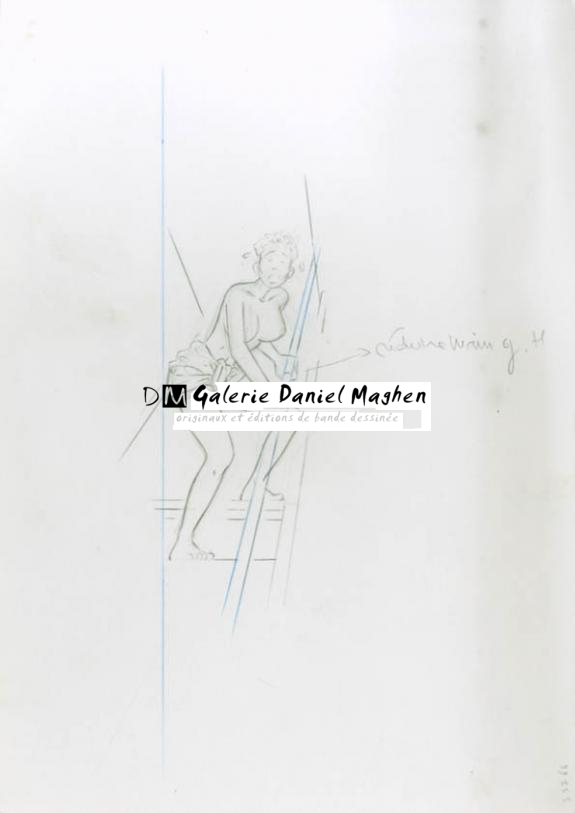 Crayonné - René Sterne - Mine de plomb sur papier - 1988