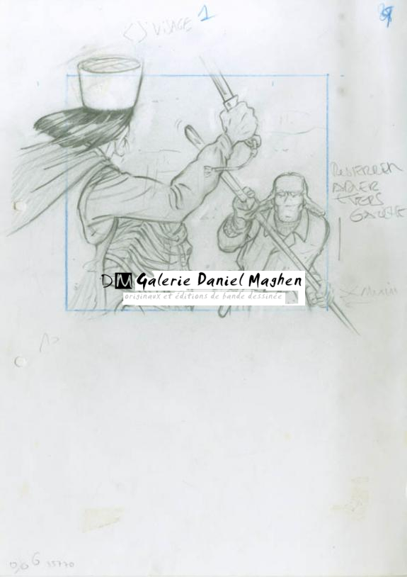 Crayonné 29 - René Sterne - Mine de plomb sur papier - 1990