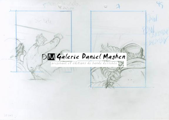 Crayonné 49 - René Sterne - Mine de plomb sur papier - 1991