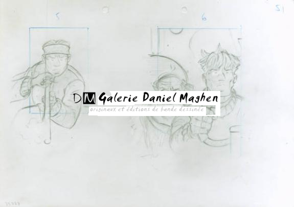 Crayonné 51 - René Sterne - Mine de plomb sur papier - 1992